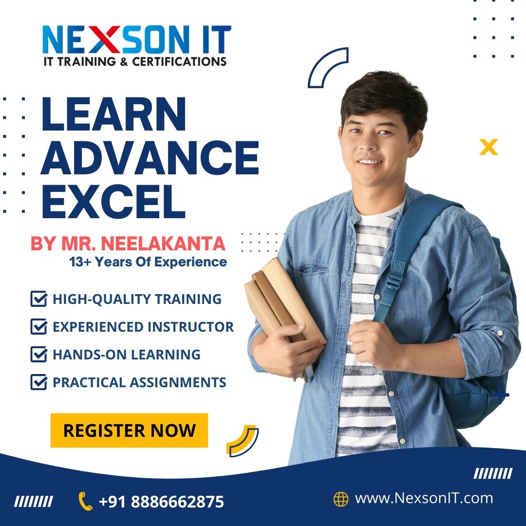 Advanced Excel Online & Offline Training in Hyderabad - Nexson IT